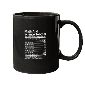 Discover Math And Science Teacher Mugs - Nutritional And