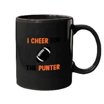 Discover i cheer for the punter Mugs