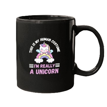 Discover This is My Human Costume I'm Really a Unicorn Mugs