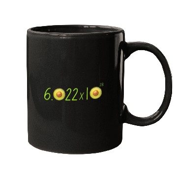 Discover Funny Avocado Avogadro' Number Mugs