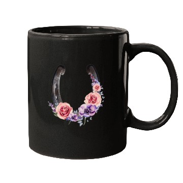Discover Lucky Floral Horseshoe Mugs