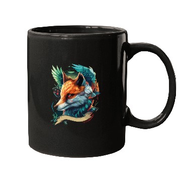 Discover fox head Mugs