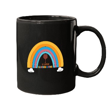 Discover I love rainbow & wine Mugs