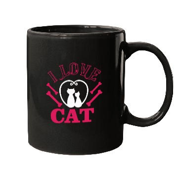 Discover I love cat Mugs