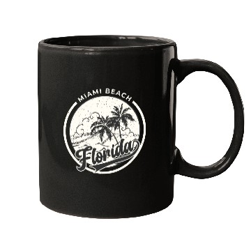 Discover vintage Miami beach, Summer beach Mugs