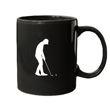 Discover golf silhouette Mugs