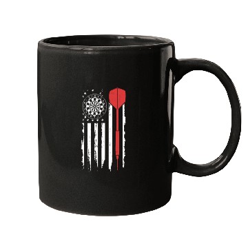 Discover US Flag Patriotic Darts Mugs
