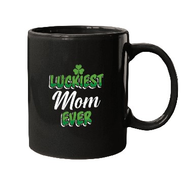 Discover St. Patrick's Day saying Luckiest Mom ever Mugs