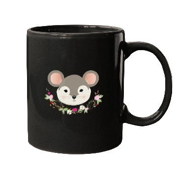 Discover Magical sweet mouse with delicate green in spring Mugs