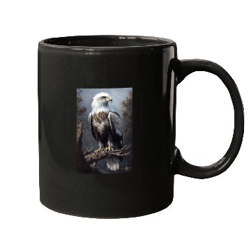 Discover Majestic White-Headed Eagle in the Wild Mugs