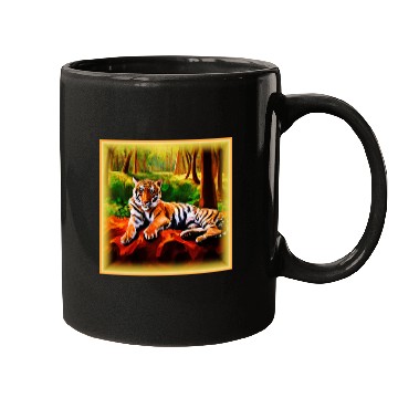 Discover "Majestic Tiger Resting in The Wild". Buy Now Mugs