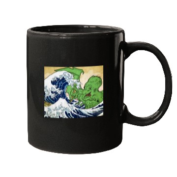 Discover The Great Wave off Octopus Mugs