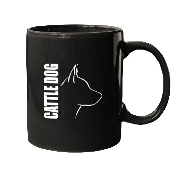 Discover Cattle Dog Profile dog mom Mugs