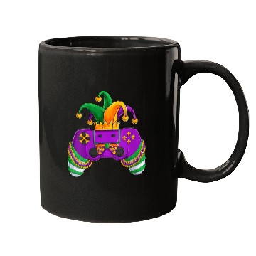 Discover Womens Funny Mardi Gras Video Games Controller Jes Mugs