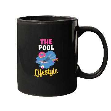 Discover The Pool Lifestyle Donut Floater Swimming Sports Mugs