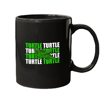 Discover Turtle illustration green Mugs