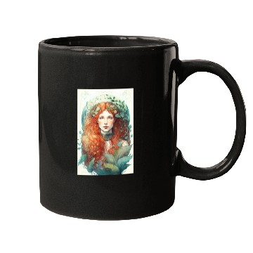 Discover druid red hair spring forest elf nature fairy Mugs