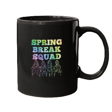 Discover Spring Break Squad Summer Vacation Spring Break Mugs