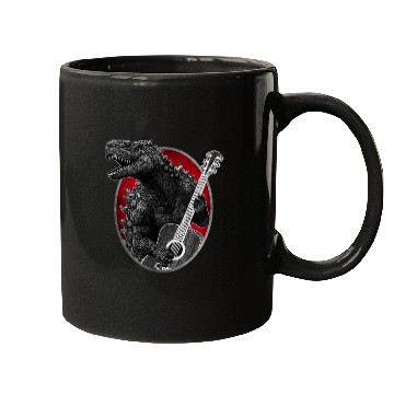 Discover Kaiju playing guitar Mugs