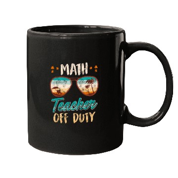 Discover Math teacher off duty school vacation math teacher Mugs