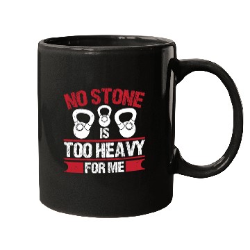 Discover Strongman no stone too heavy fitness bodybuilding Mugs