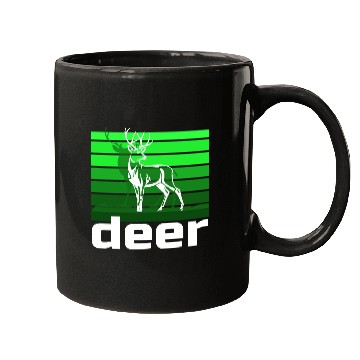 Discover deer graphic Mugs