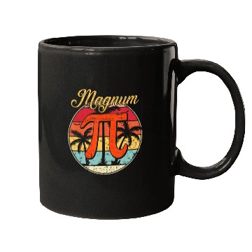 Discover Magnum Pi Math Pi Day Retro Mugs