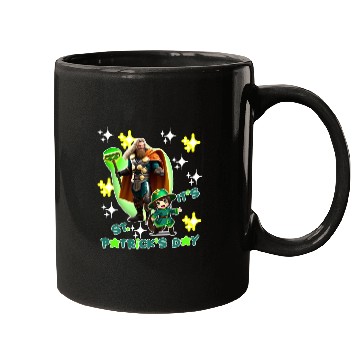 Discover Kids St. Patrick's Day Shamrock "Thor, anime" Mugs