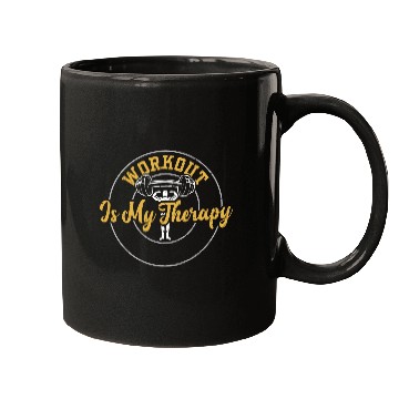 Discover Workout Is My Therapy - Gym Mugs