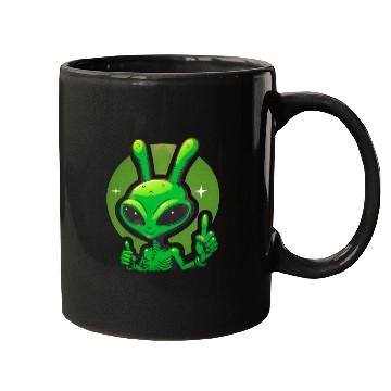 Discover Happy green Alien Mugs
