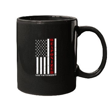 Discover US American Flag Pro Gun Meme Weaponized Not Victi Mugs