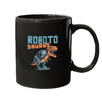 Discover Robot Dinosaur T-Rex for a Robotic Engineer Mugs