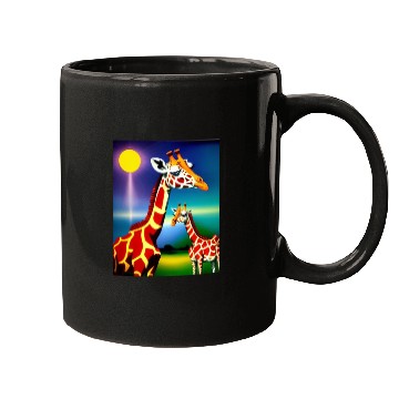Discover Giraffe in the spectrum of light Mugs