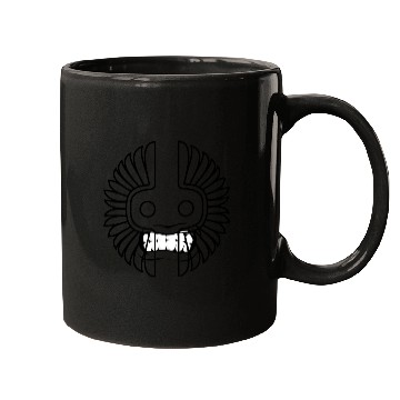 Discover angry face. Mugs