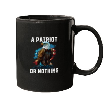 Discover A Patriot or Nothing American Bald Eagle Mugs
