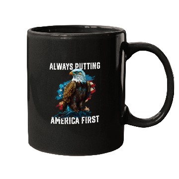 Discover Always Putting America First American Bald Eagle Mugs