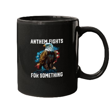 Discover Anthem Fights For Something American Bald Eagle Mugs