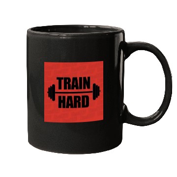 Discover Train hard in the gym Mugs