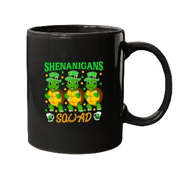 Discover Shenanigans Squad St. Patrick’s Day Cute Turtle Mugs