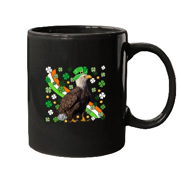 Discover Irish American Flag Eagle St. Patrick’s Day Mugs