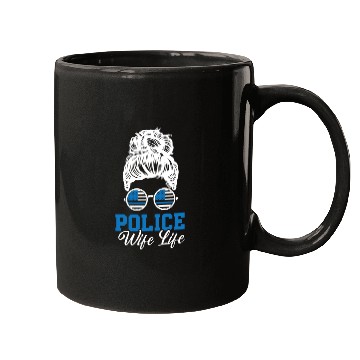 Discover Police Wife Life Cop Law Enforcement Officer Mugs