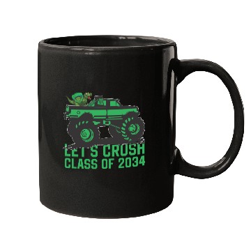 Discover Lets crush class of 2034 dark green vehicle sketch Mugs