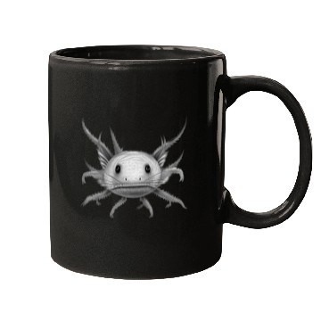 Discover axolotl staring at you - original color Mugs