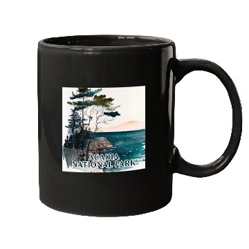 Discover Acadia National Park Watercolor Mugs