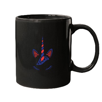 Discover USA Flag Unicorn Sublimation Mugs