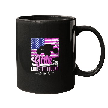 Discover Girls Like Monster Trucks Too Girls Monster Truck Mugs