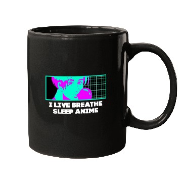 Discover I Live Breathe Sleep Anime Funny Japanese Humor Ja Mugs