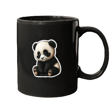 Discover Cute little Panda playing design Mugs