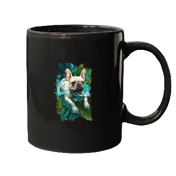 Discover French Bulldog on Vacation Mode Mugs