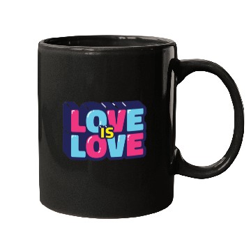 Discover Love is love retro Mugs